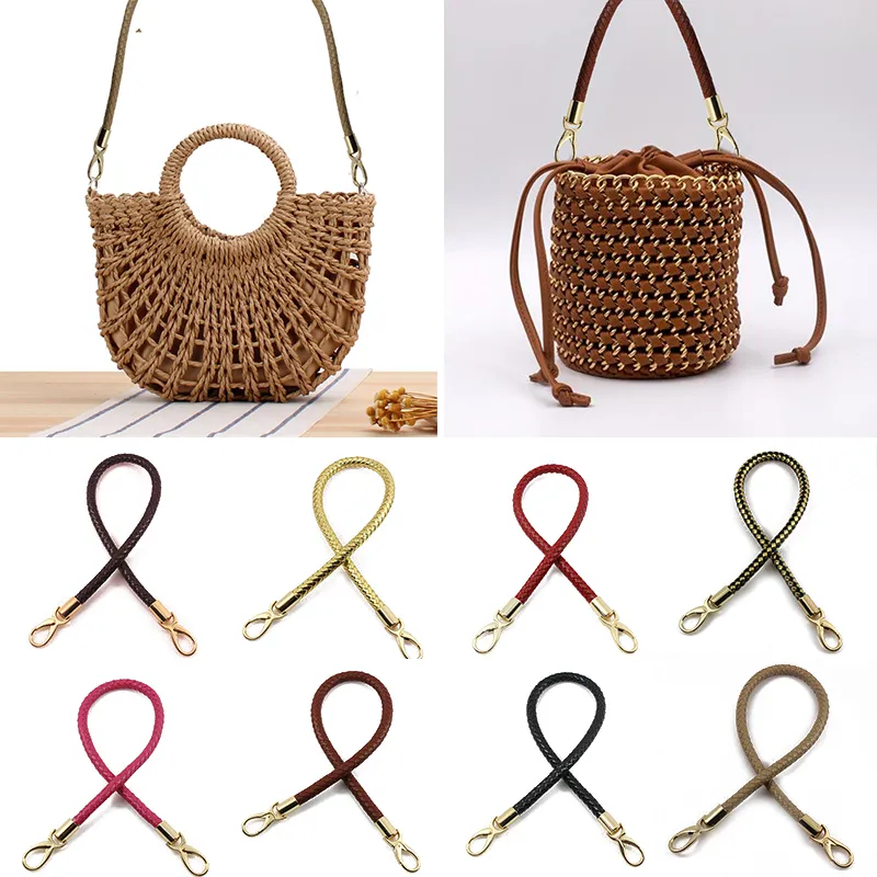 Tracolla di ricambio per donna in pelle PU da 40 cm, tracolla intrecciata staccabile, maniglia, tracolla per borsa, accessori_voghion.com