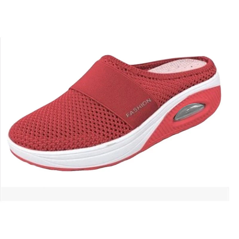 P3 Frauen Keil Premium Hausschuhe Vintage Antislip Casual Weibliche Plattform Retro Schuhe Plus Größe Orthopädische_voghion.com