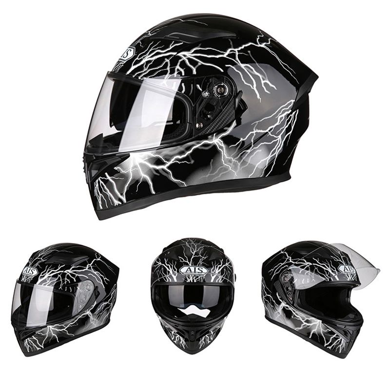 Electric Motorcycle Full Helmet Style Cool Summer Rider Scooter With Bluetooth Horns_voghion.com