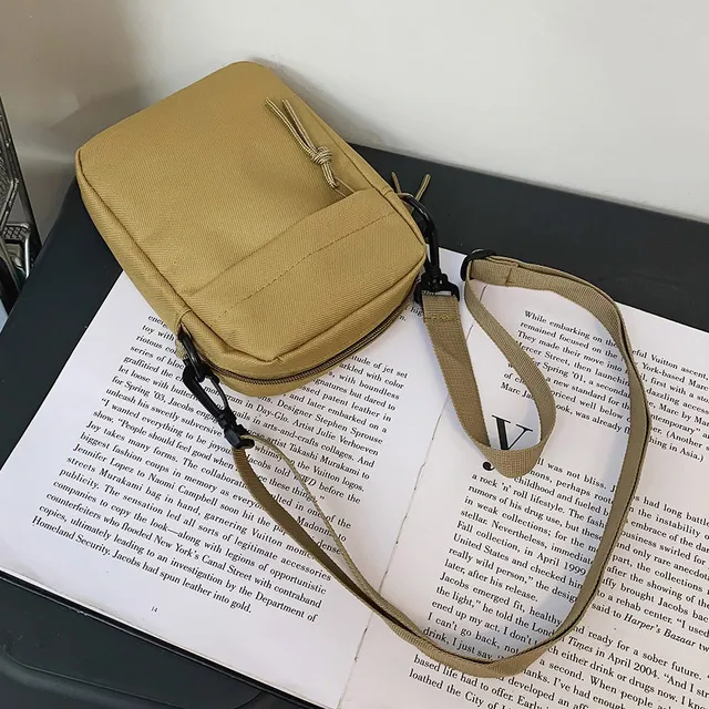 Ladies Fashion Square Sling Handbags Portable Elegant Solid Color Adjustable Strap Simple For Weekend Vacation_voghion.com