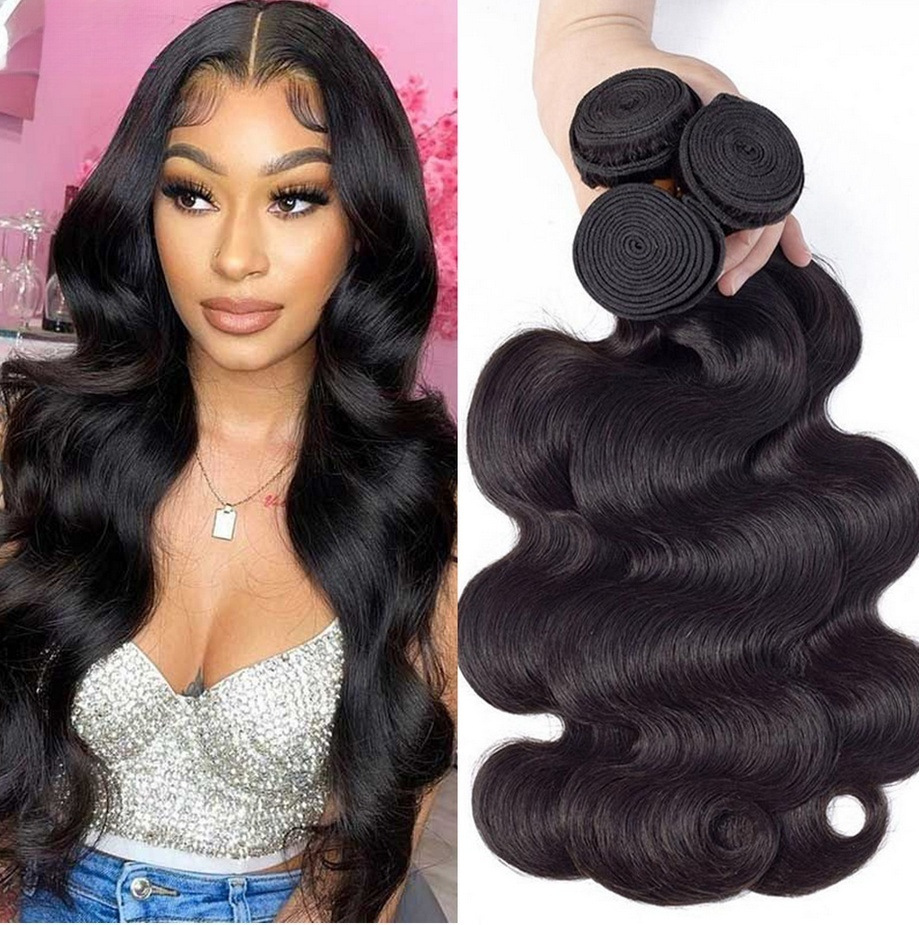 9A10A12A natural color body wave human hair bundles