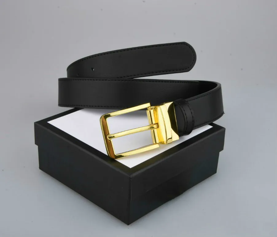 985 Fashion Big buckle genuine leather belt withe box designer men women high quality mens belts_voghion.com