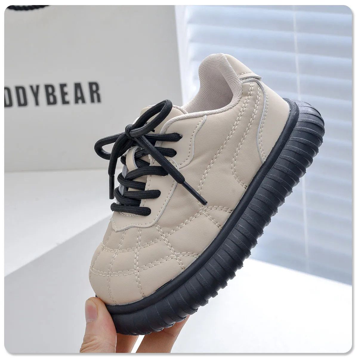 Børne bomuldssneakers til drenge og piger, ungdom, afslappet, skridsikre, småbørn, vintervarme sko, Littlesprouts træningssko, babystørrelser_voghion.com