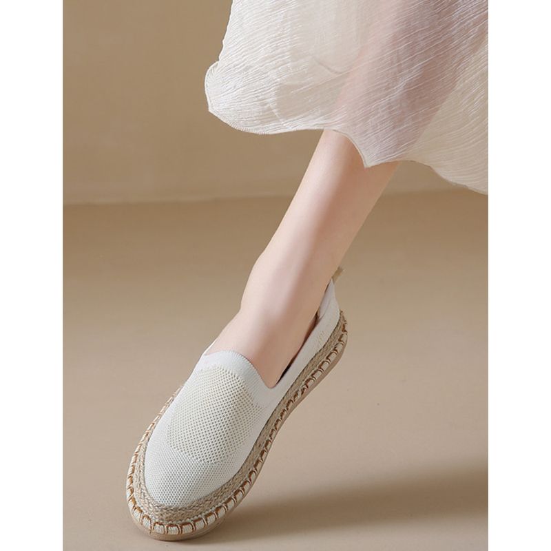 Fisherman Women 2024 summer new mesh surface breathable casual single soft sole non-slip slip-on cloth shoes_voghion.com