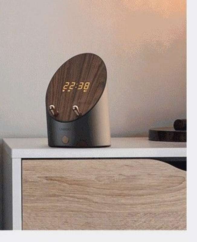 【 Colecția 1448 de persoane 】 KAWOO Lingxi Ceas deșteptător cu ecran creativ, difuzor audio wireless cu senzor Bluetooth_voghion.com