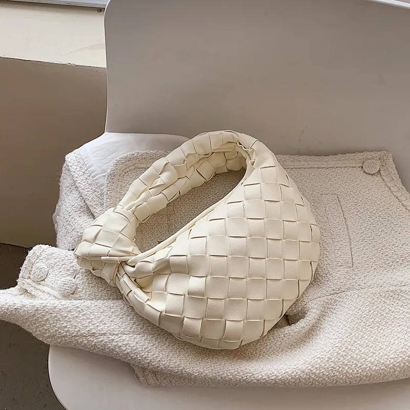 Abendtaschen Damen Schulter PU Leder Handtasche für Frauen 2024 Sommer Weben Handtaschen und Geldbörsen Weibliche Reise_voghion.com