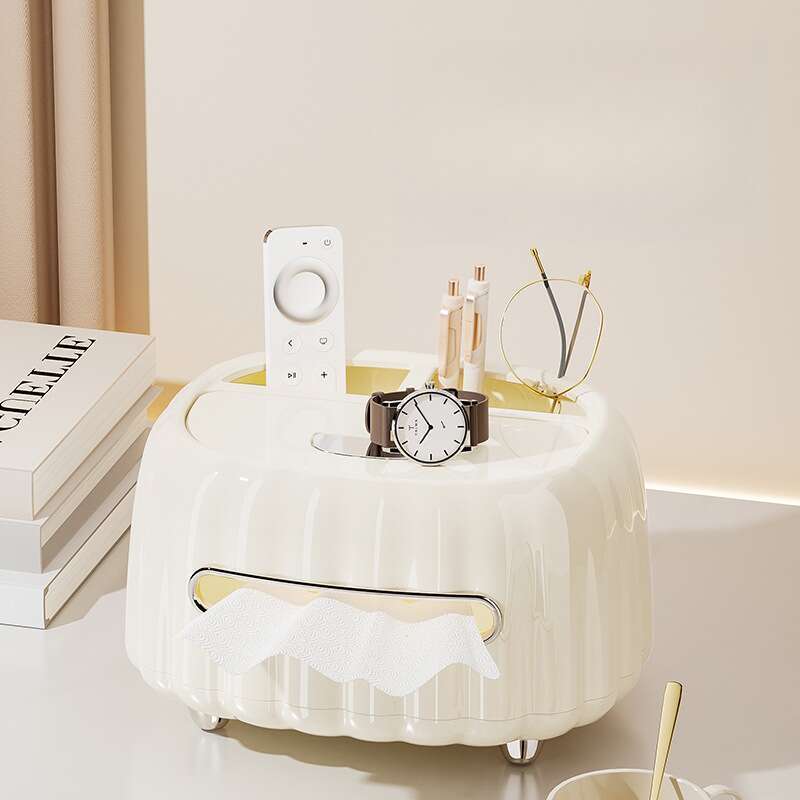 High End Home Woonkamer Koffietafel, Servet Papier Crème Wind Afstandsbediening Opbergdoos, Creatieve Tissue Box_voghion.com