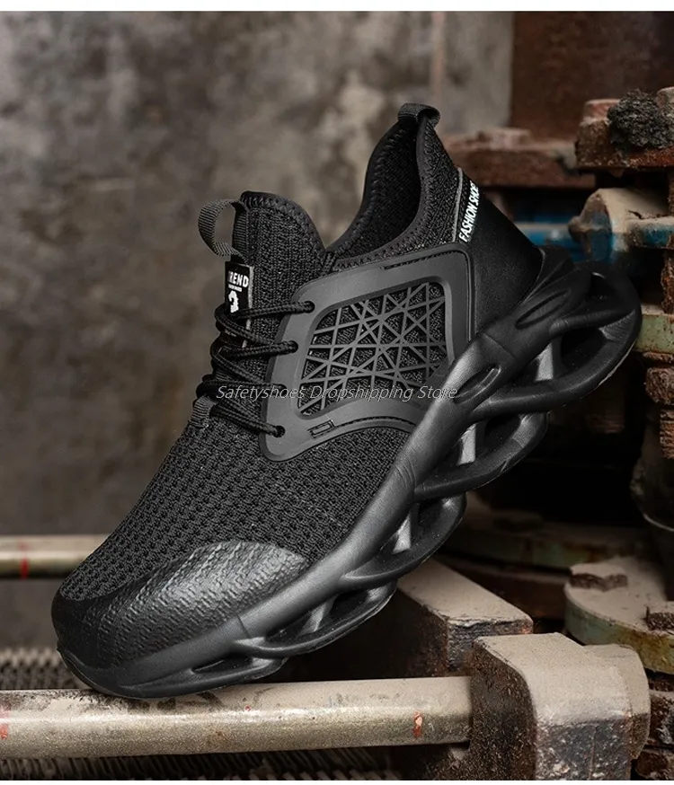 Männliche Turnschuhe Herren Sicherheitsarbeitsstiefel für Mann Stahlkappe Antismashing Arbeitsschuhe Drop Protective 221007_voghion.com