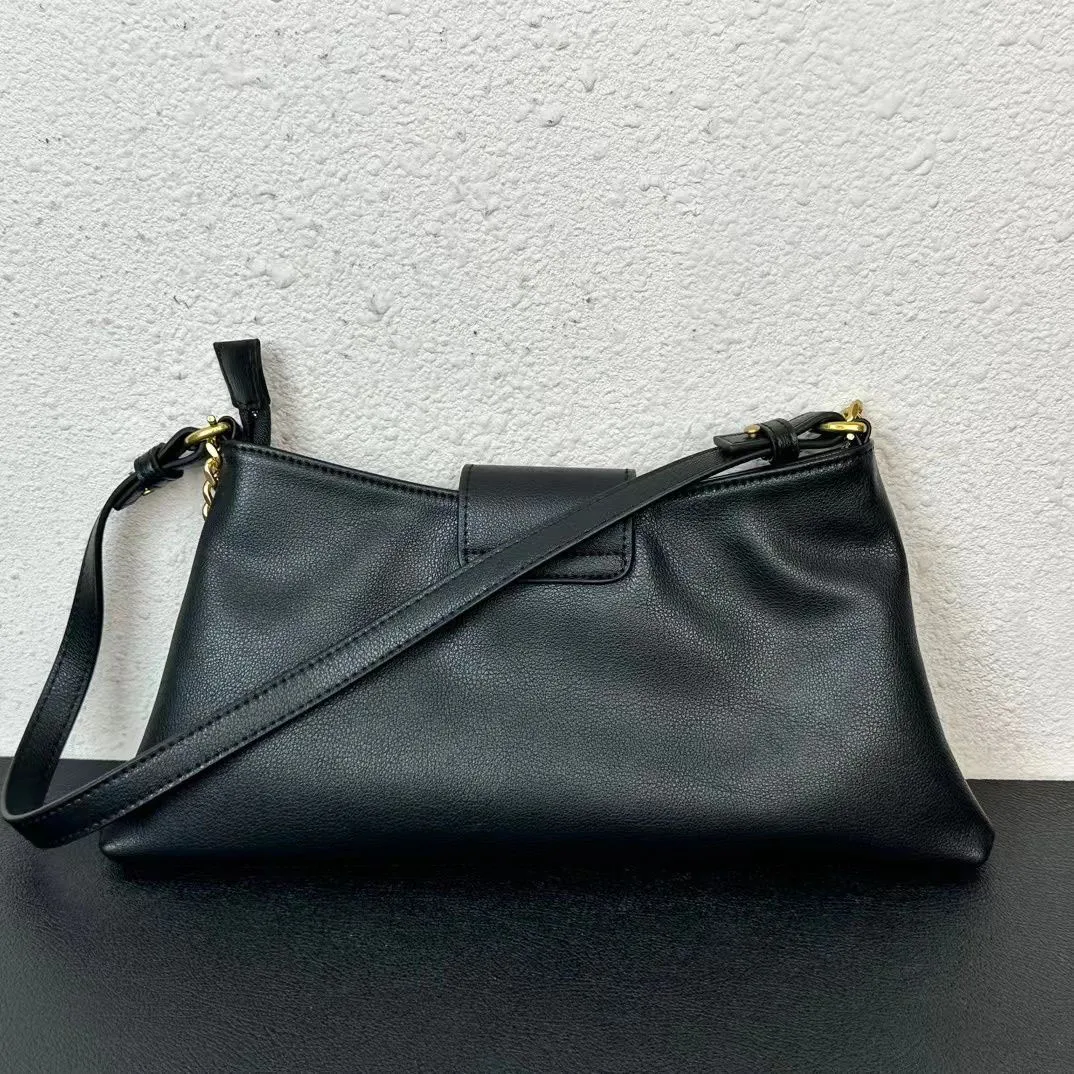 The 2025 Popular Armpit Fashionable Bag, With Detachable Strap Gold Button Chain Strap, Is Noble And Elegant Single_voghion.com