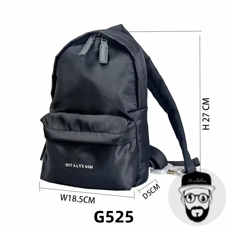 Batohy ALYX s kovovou sponou Y2K Siery pro muže a ženy, vysoce kvalitní 1017 Alyx 9SM, multifunkční taška 240919_voghion.com