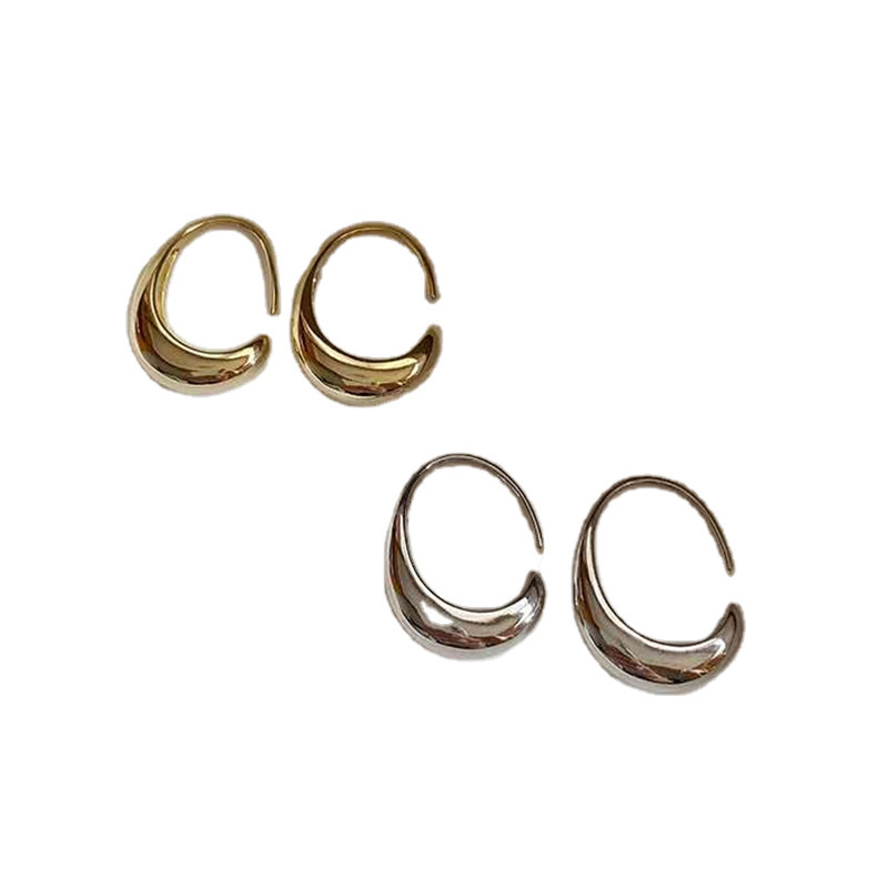 Personalized minimalist, glossy cool style earrings, Korean temperament, internet celebrity style, fashionable luxurious_voghion.com