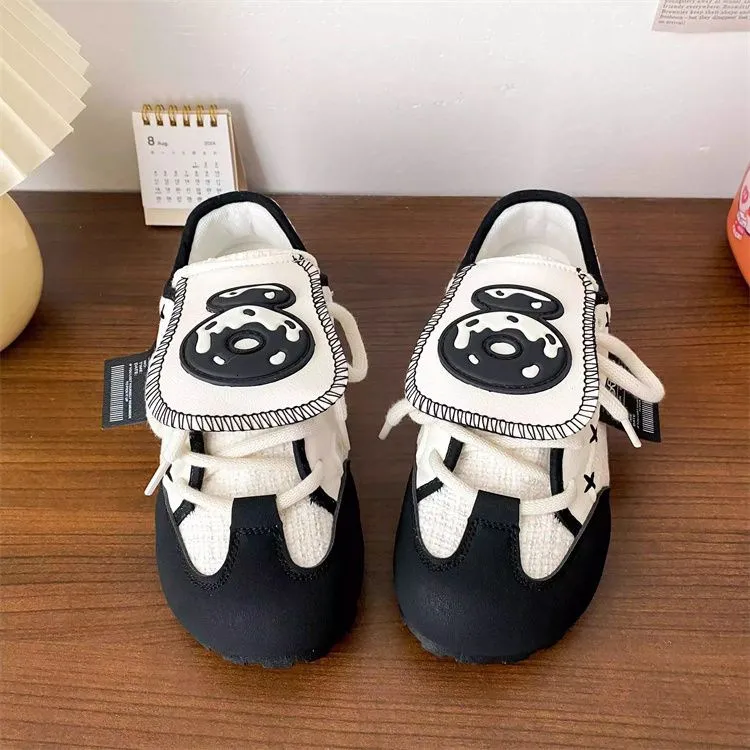 Summer Milk Yellow Puff For Girls Cute Breathable Flat Bottom German Training 2024 New White Shoes With Height Less Than_voghion.com