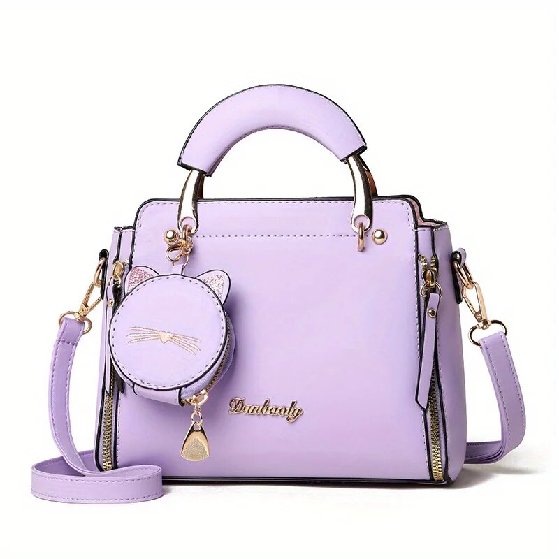Borsa a mano alla moda per donna Borsa a tracolla da donna Borsa a tracolla a tracolla Borsa per gatti Shopping_voghion.com