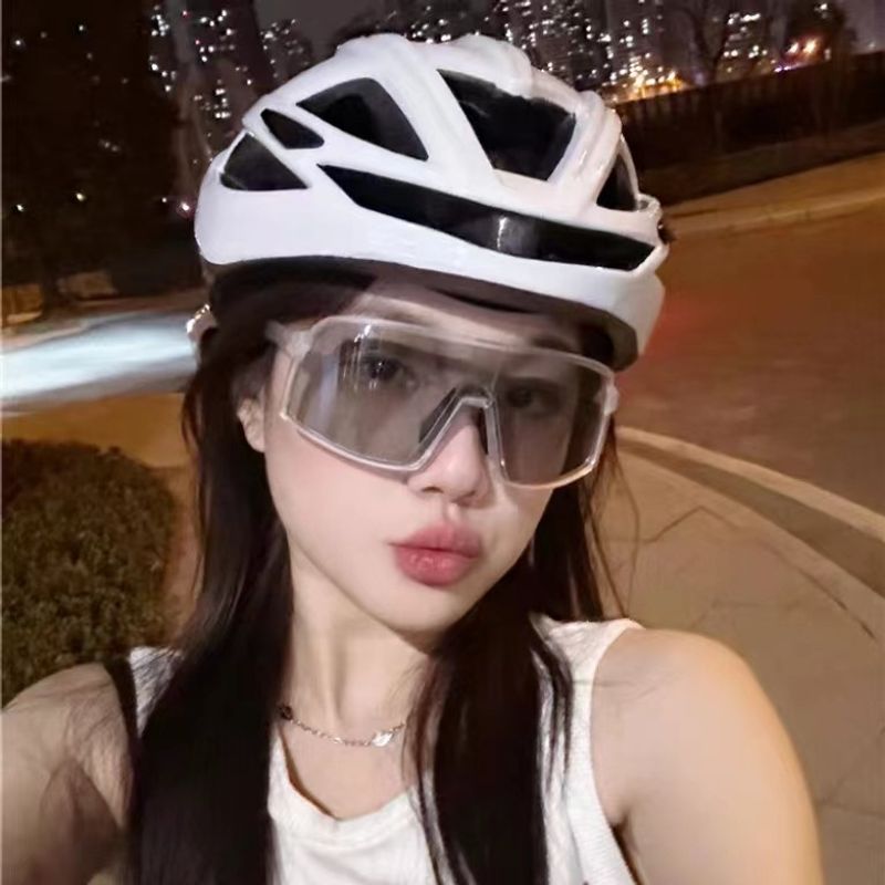 Transparante kleurveranderende grote montuur rijbril Fashion gepolariseerde nacht cycg winddichte outdoor sport zonnebril_voghion.com