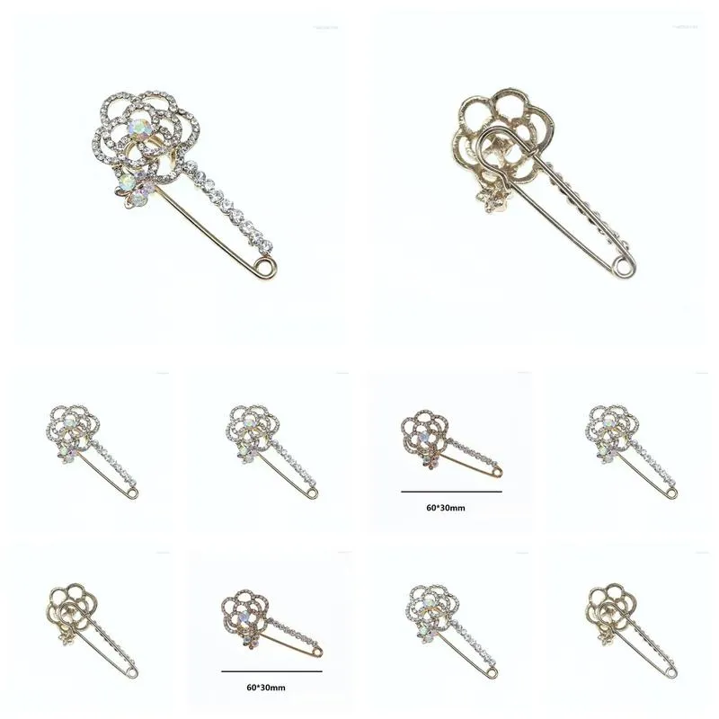 Pins, 50100Pcs Fancy Crystal Sparkly Clear Rhinestone With Butterfly Pin Decoration For Wedding Invitation Drop Delivery_voghion.com