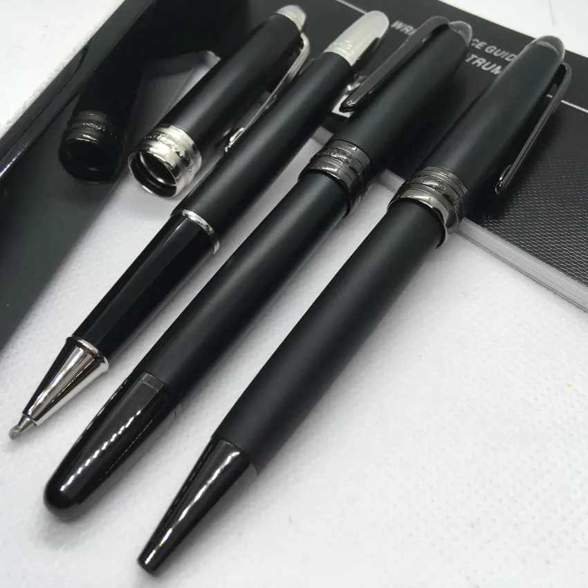 wholesale Großhandel Senden Sie 1 Gratis-Geschenk Ledertasche Mattschwarz Rollerball Kugelschreiber Schule Bürobedarf Mit Seriennummer_voghion.com