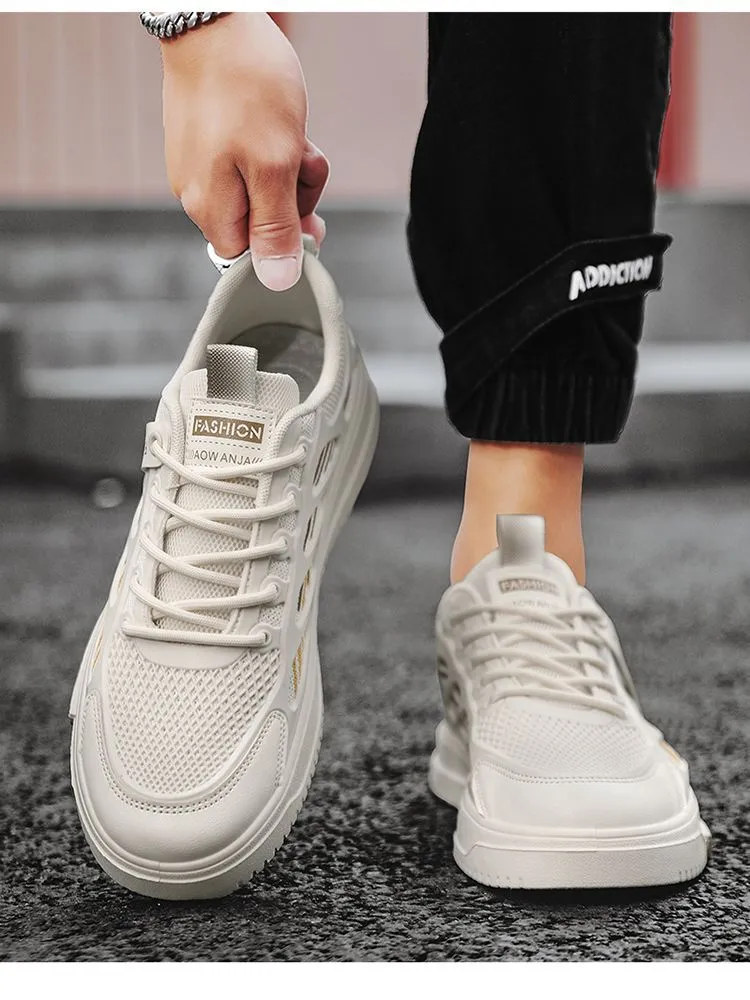 Breathable Mesh Running Shoes For Men Versatile Casual Sneakers_voghion.com