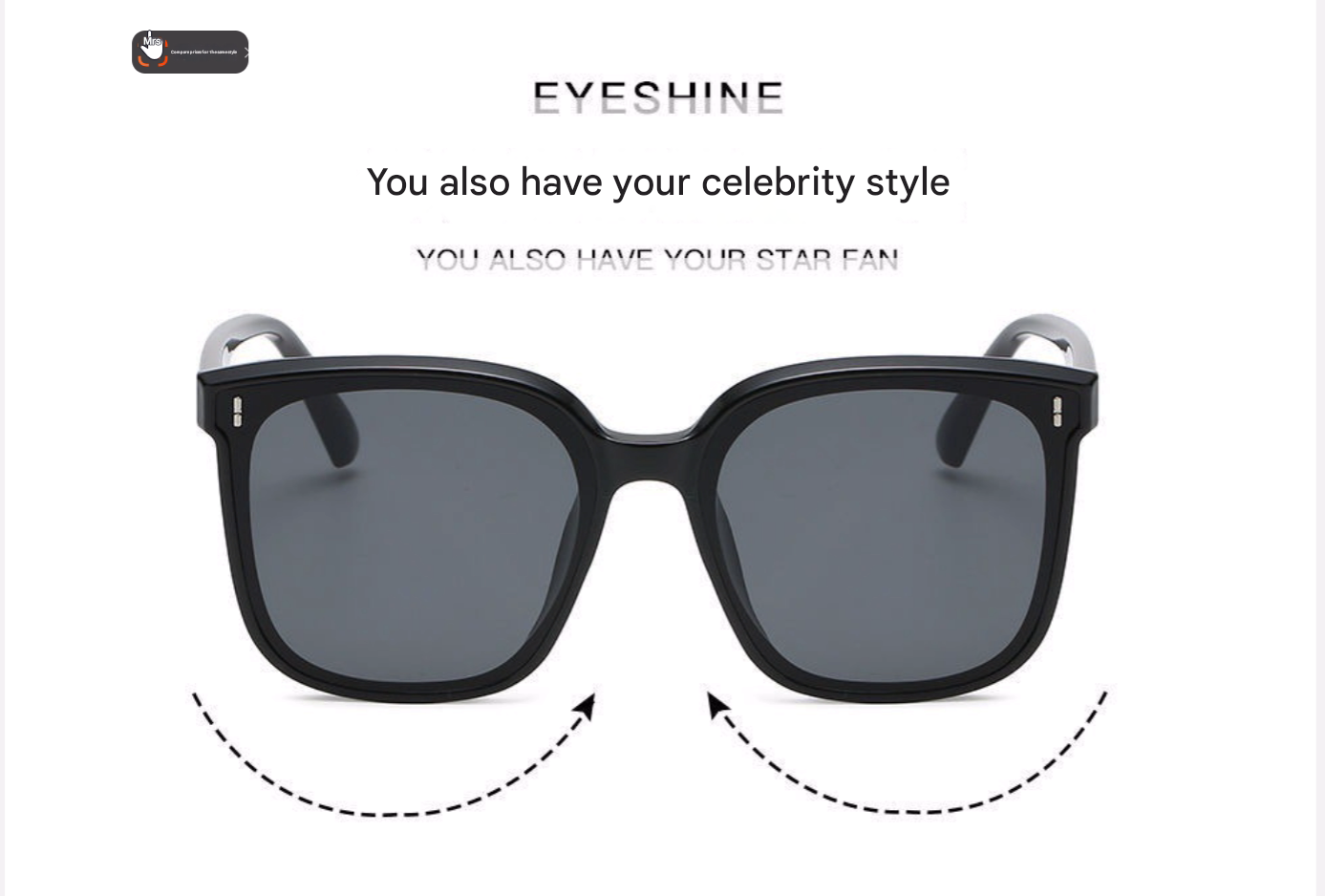 Trendy koreanische quadratische Sonnenbrille Unisex UV400 blockierende Modebrille_voghion.com