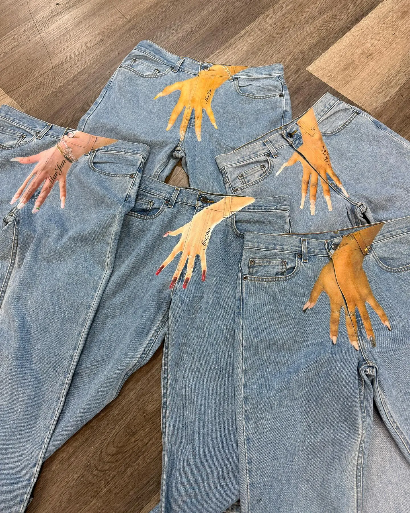 Jeans da uomo Y2k Gothic Hip Hop Palm Print Baggy Haruku Moda Uomo Donna Streetwear Pantaloni in denim a vita alta Vintage_voghion.com