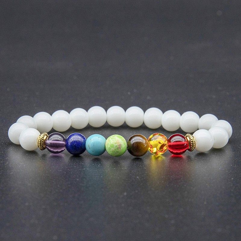 Colorful Volcanic European And American Cross Border New Hand Beaded Men's Natural Tiger Eye Stone Bracelet_voghion.com