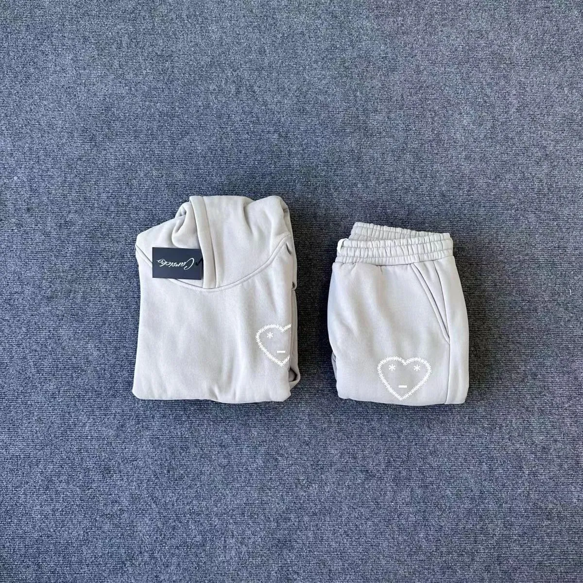Mens Tracuits CARSICKO Polyester material Sportswear Set Winter Embroidery shooter warm women Y2k hoodies Designer long sleeve_voghion.com