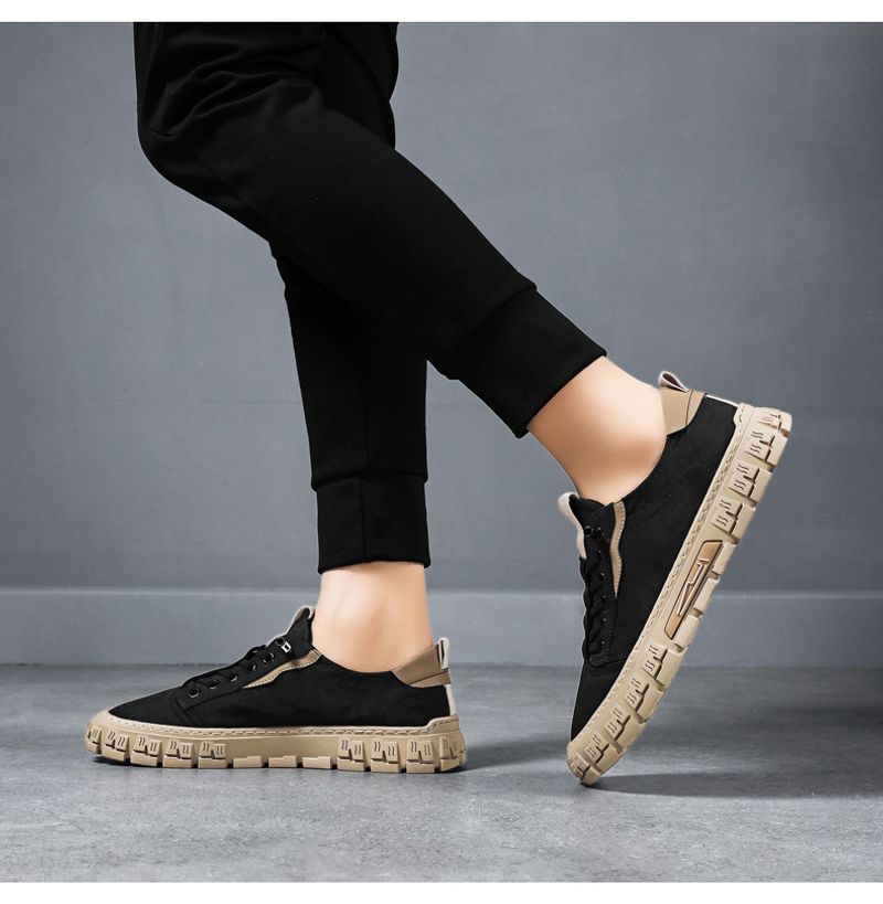 Scarpe da tennis da uomo con plateau vulcanizzate, alla moda, casual, traspiranti, per esterni_voghion.com