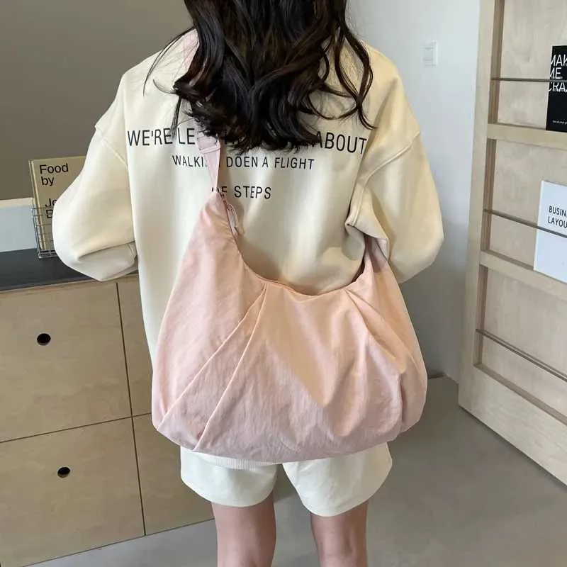 Classic Pleated Crossbody Bag For Women Solid Shoulder Handbag_voghion.com