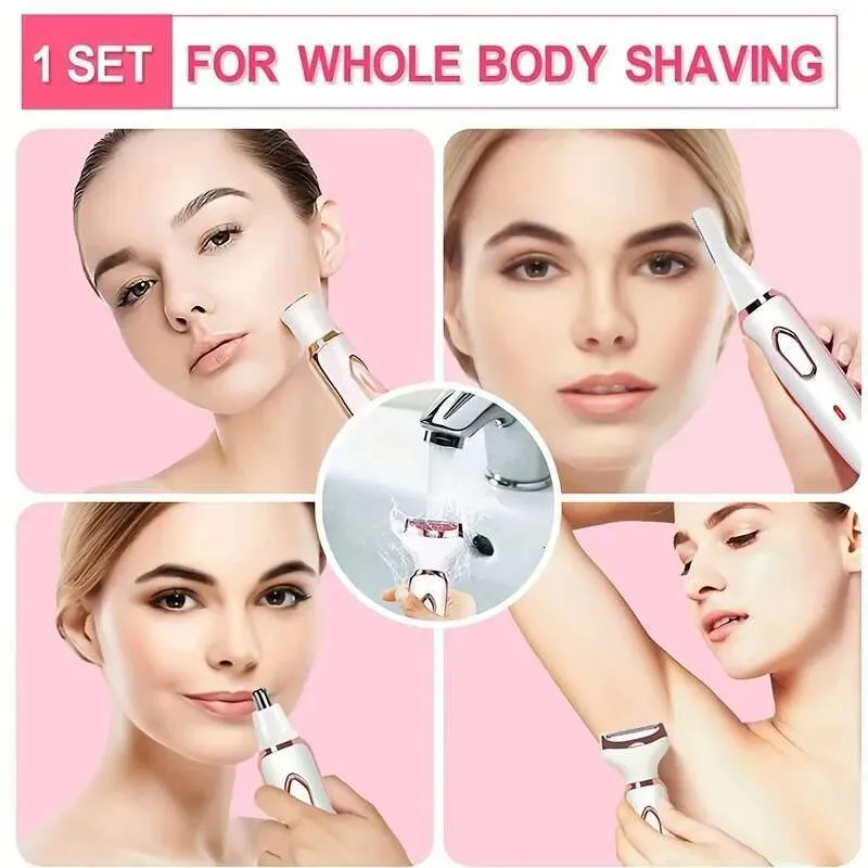 4-in-1 Women’s Shaver - Epilator, Trimmer, Razor, Cordless_voghion.com