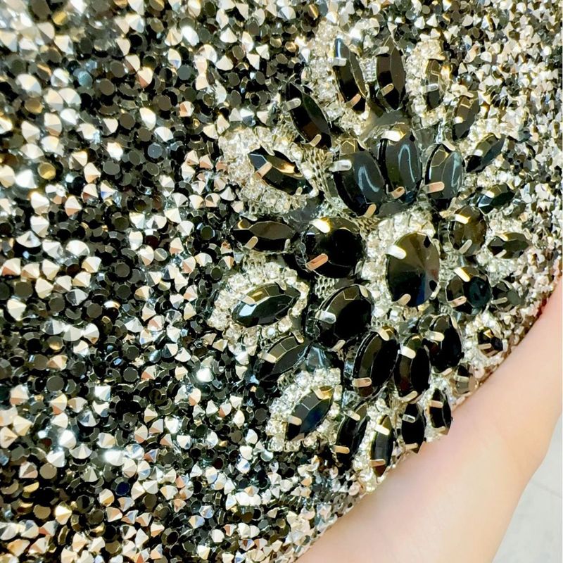 Neue sonnenblumen strass cheongsam frauen handtasche eine schulter schräge spanne abendessen tasche_voghion.com