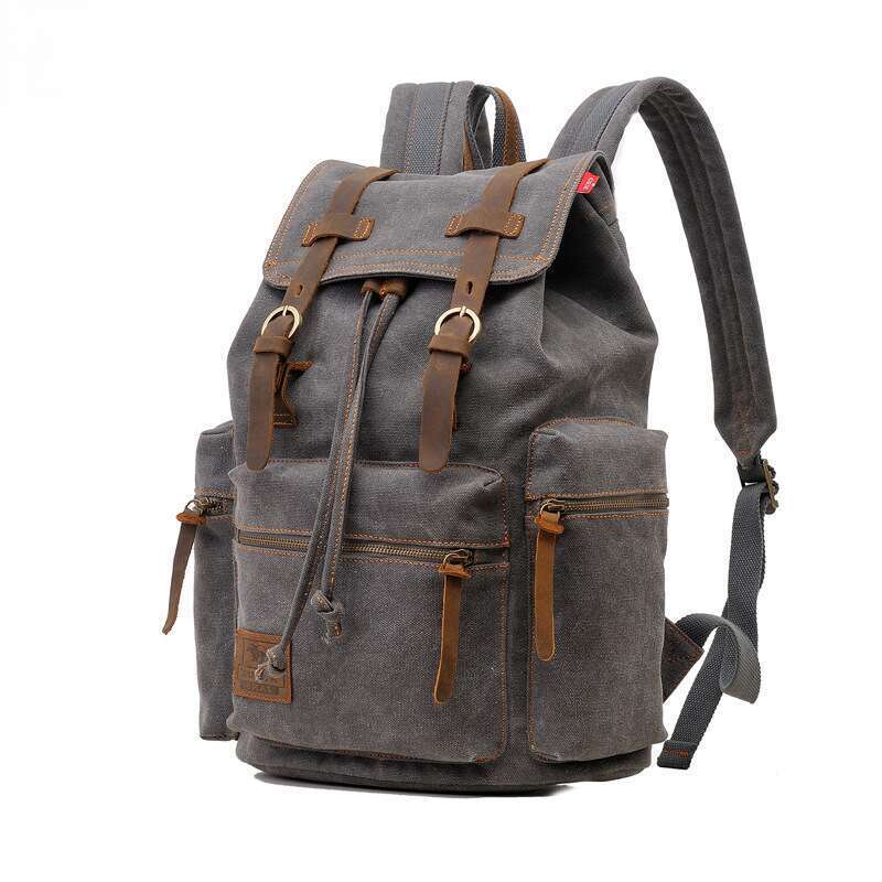 Men's And Women's Canvas Backpack, 15.6-inch Computer Bag, Large Capacity Bag_voghion.com
