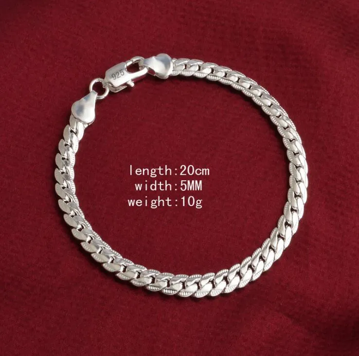 Gold Sier Plated Charm Chain Bracelet for Men Women 5mm Cool Birthday Gift Fashion Miami Hip Hop Link Bracelets Jewelry_voghion.com