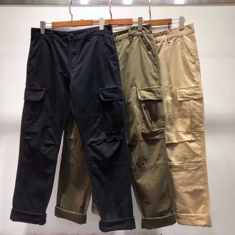 Pantalon de travail militaire décontracté et fonctionnel pour homme, avec emblème de boussole brodé 2025, à poches multiples, ample_voghion.com