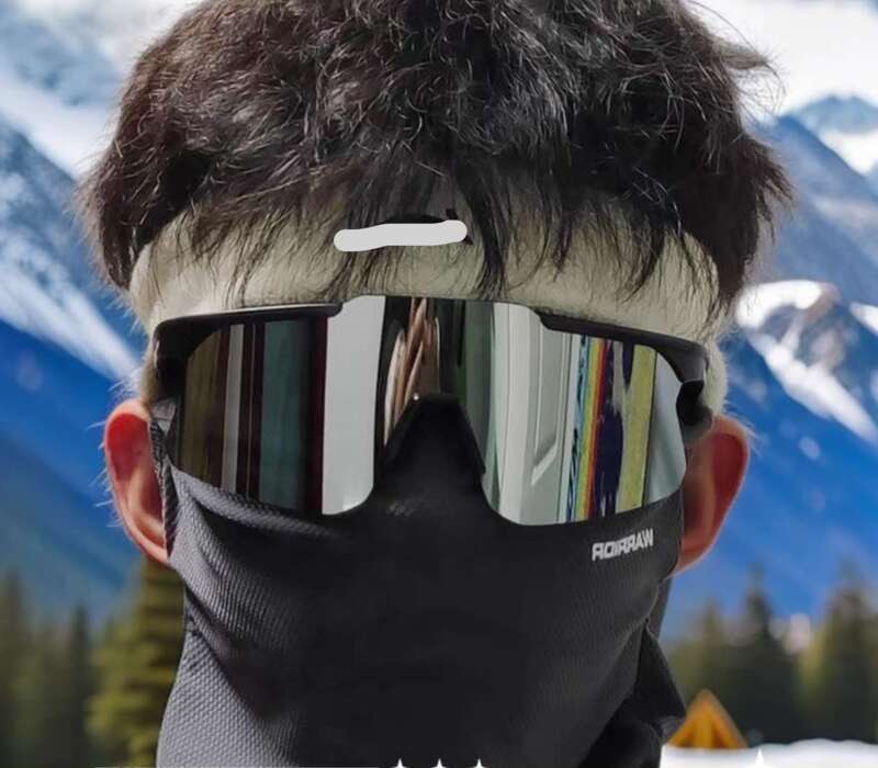 【Säljare 】 Cyberpunk Large Frame utomhussporter för män och kvinnor skidåkning, bergsklättring, vindtät, solskydd,_voghion.com