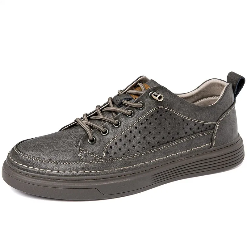 Abnkarwin Homens Couro Casual Sapatos Baixos Clássico Moda Primavera Verão Outono Inverno Tamanho Grande 47 240702_voghion.com