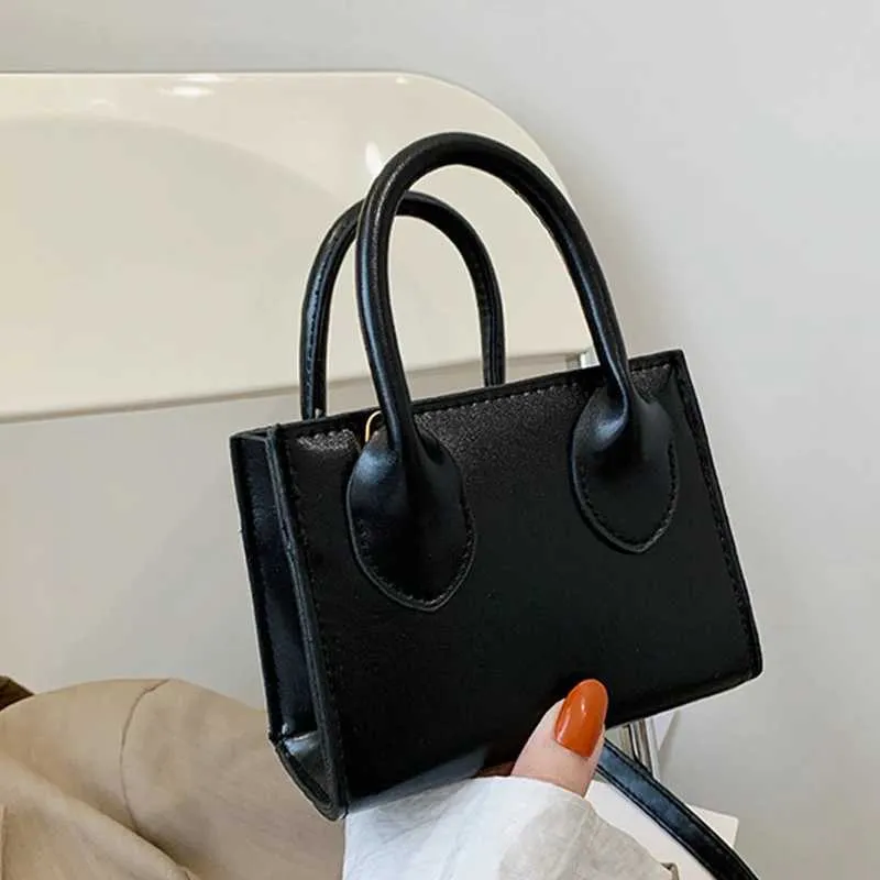 Retro Mini Square Handbag For Women Pu Leather Shoulder Messenger_voghion.com