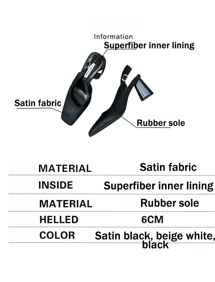 2024 Summer Thick Mary Jane Single Shoes Back Square Head Sandals Female Commuter One e Strap High Heels Free of Mail_voghion.com