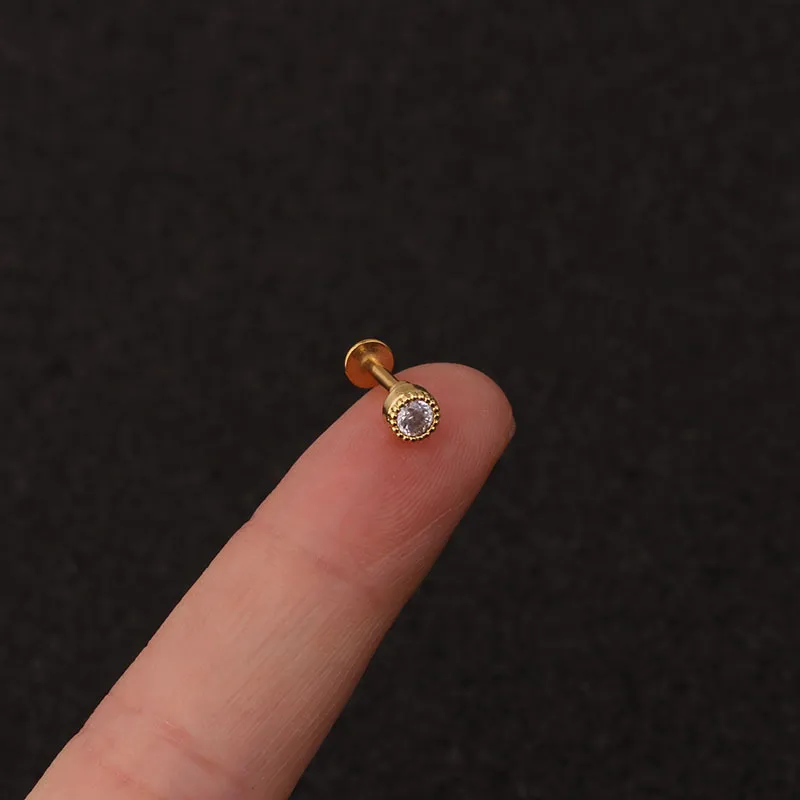 Cz Cartilage Earring wer Crown Heart Moon lat Labret Back Ear Piercing Jewelry Helix Daith Conch Tragus Earrings_voghion.com