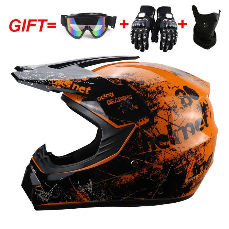 Cross-border floral 4-color Foreign Trade version off-road ATV helmet mountain bike downhill youth carding