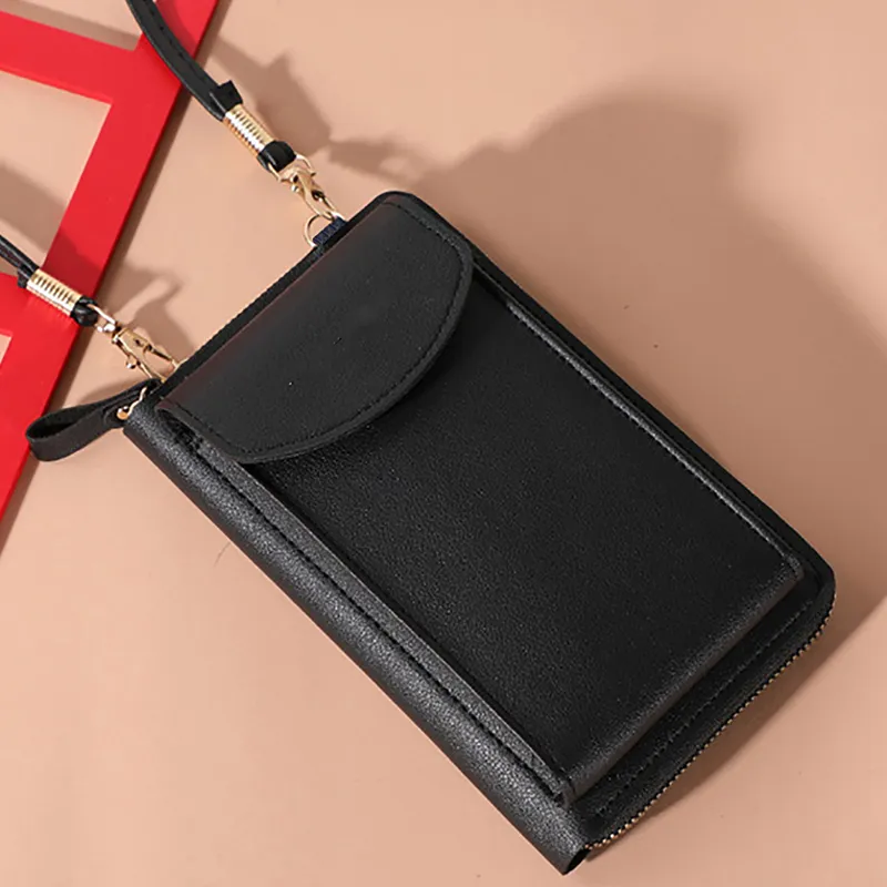 Yogodlns Lässige Handy-Umhängetasche für Frauen aus PU-Leder, multifunktionale Messenger-Handtasche mit Klappe, Damentasche_voghion.com
