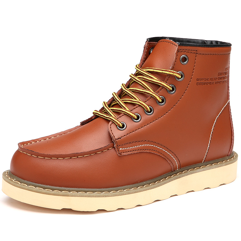 CMY Martin Boots Large Men's Autumn And Winter Men's Boots Tooling Military Boots High Top Men's Outdoor