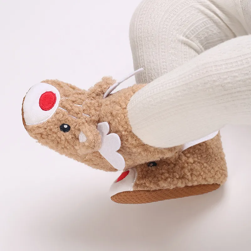 Novoletni božični čevlji za novorojenčke, fantje in deklice, malčki, prvi sprehajalci, mehki spodnji del, cutefeet dojenčkovi balerinki, topli zimski škornji_voghion.com