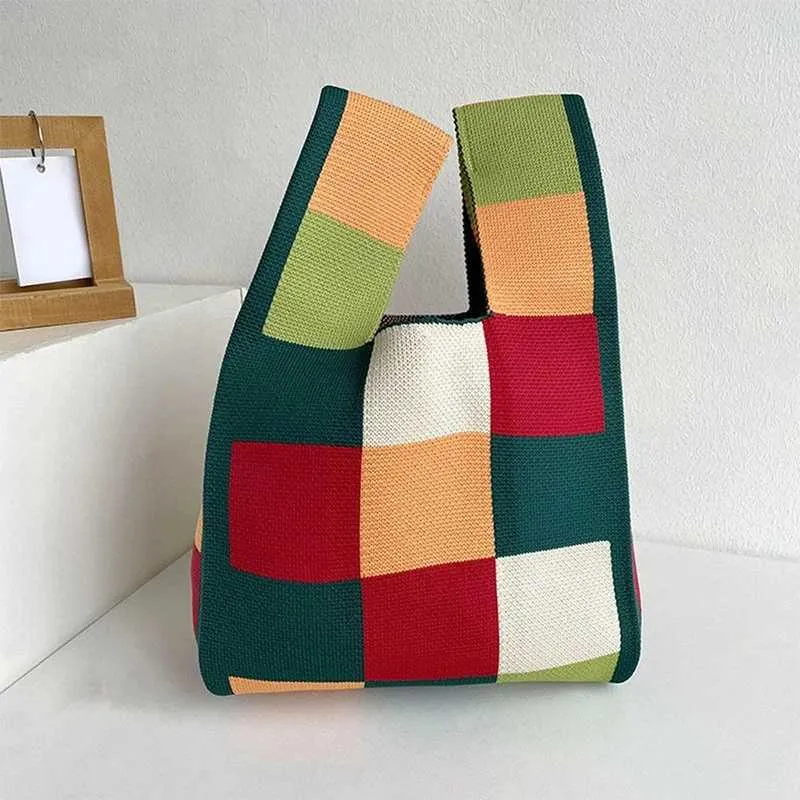 Nouveau sac à main de blocage de couleur avec une grande capacité adaptée à la chaleur Y241106_voghion.com
