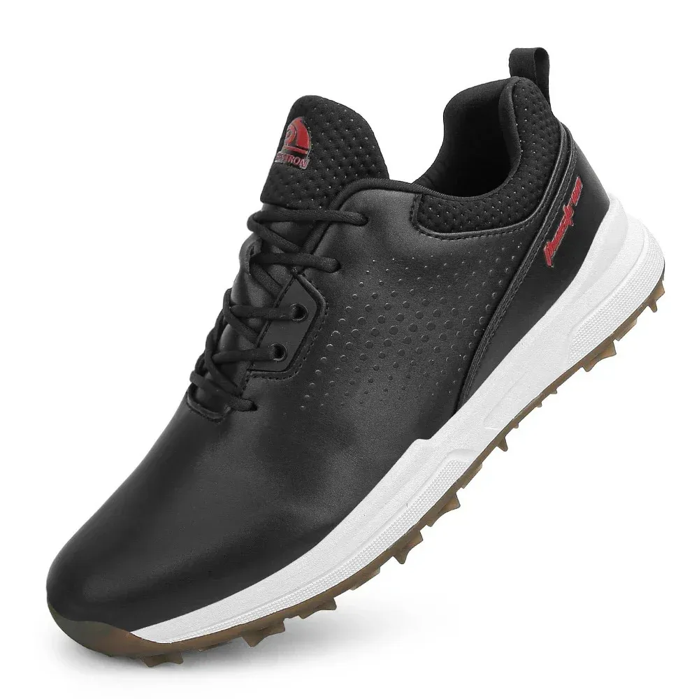 Waterproof Golf Sneakers For Men Spikeless Outdoor Walking Shoes_voghion.com