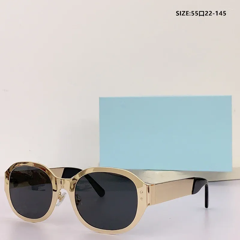 Sunglasses 2024 Women's Oval Fashionable And Retro Men's White Black Anti Glare Glasses_voghion.com