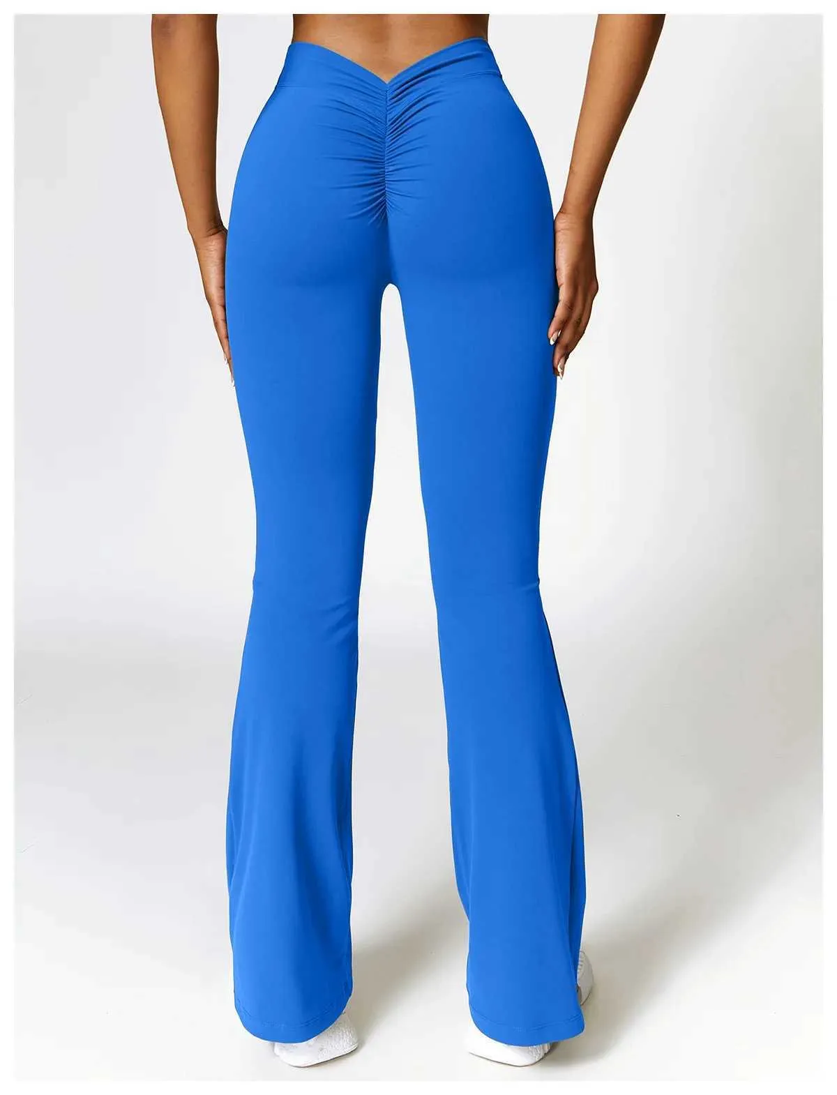 New Yoga Flare Leggings High Waist Wide Leg Pants Women Gym Fiess Sports Flared Pant Dance Trousers V-shaped Hip M llolg_voghion.com