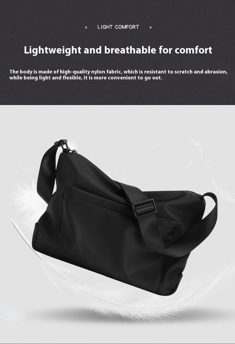 Leichte Herrentasche, diagonaler kleiner Rucksack, funktionelle Umhängetasche, trendige und modische Umhängetasche für_voghion.com