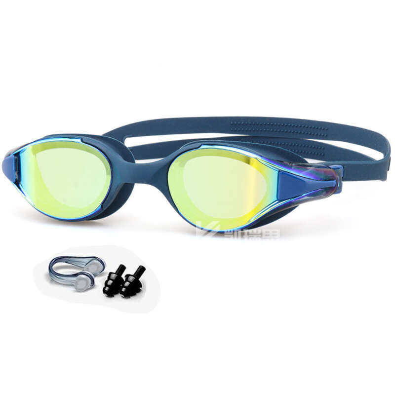 2024 New Waterproof Anti Fog High-definition Small Frame Male And Female Professional Racing Swimming Goggles With Nose_voghion.com