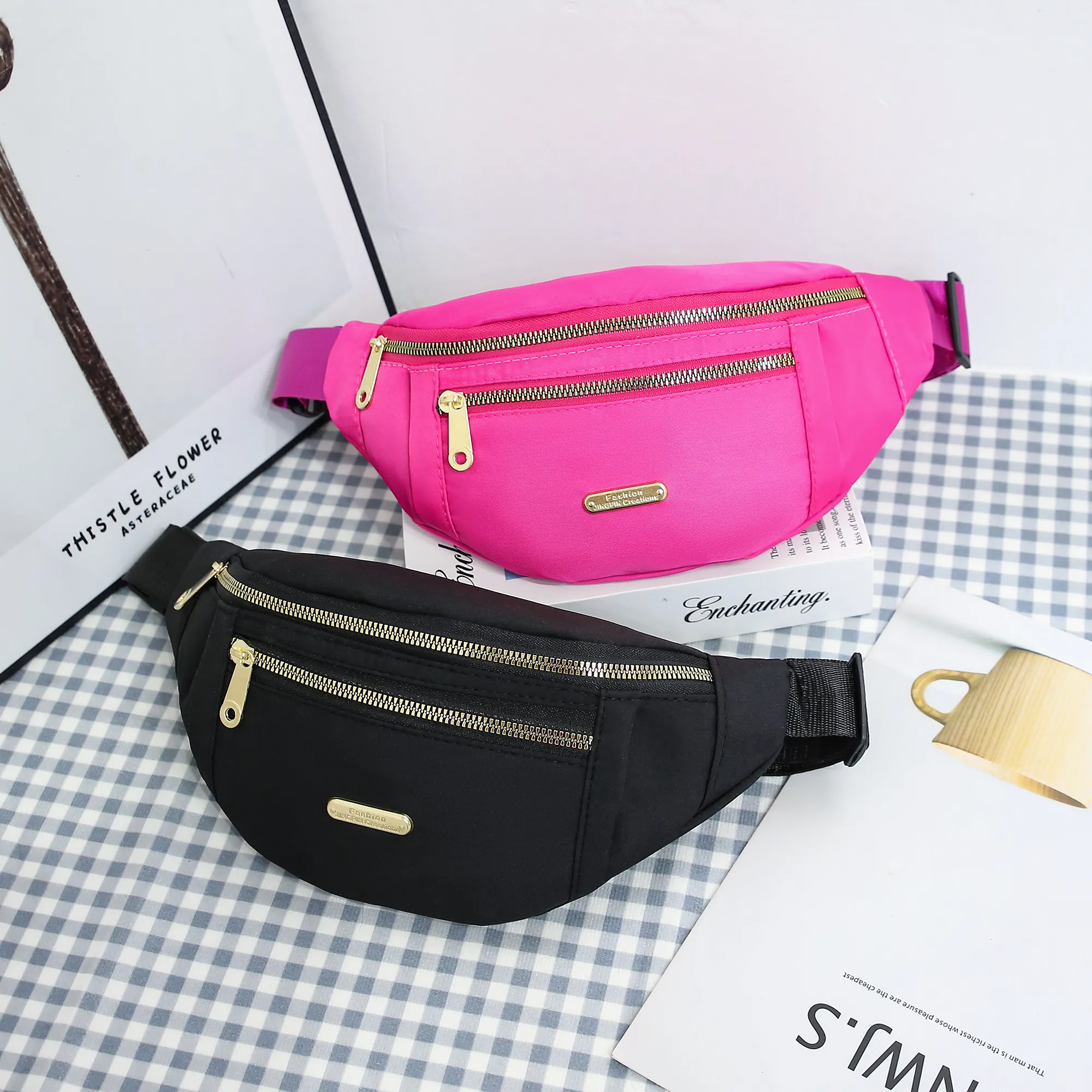 3/2/1 pz Marsupio Borsa a tracolla per donna Ovunque Marsupio con 3 tasche Marsupio_voghion.com