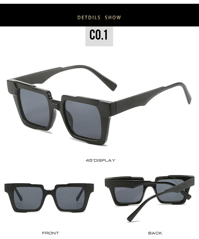 Sonnenbrille D&T 2024 Mode Wrap Frauen Männer Vintage Bunte Linsenrahmen Marke Designer Vielseitiger Casual Augenschutz_voghion.com