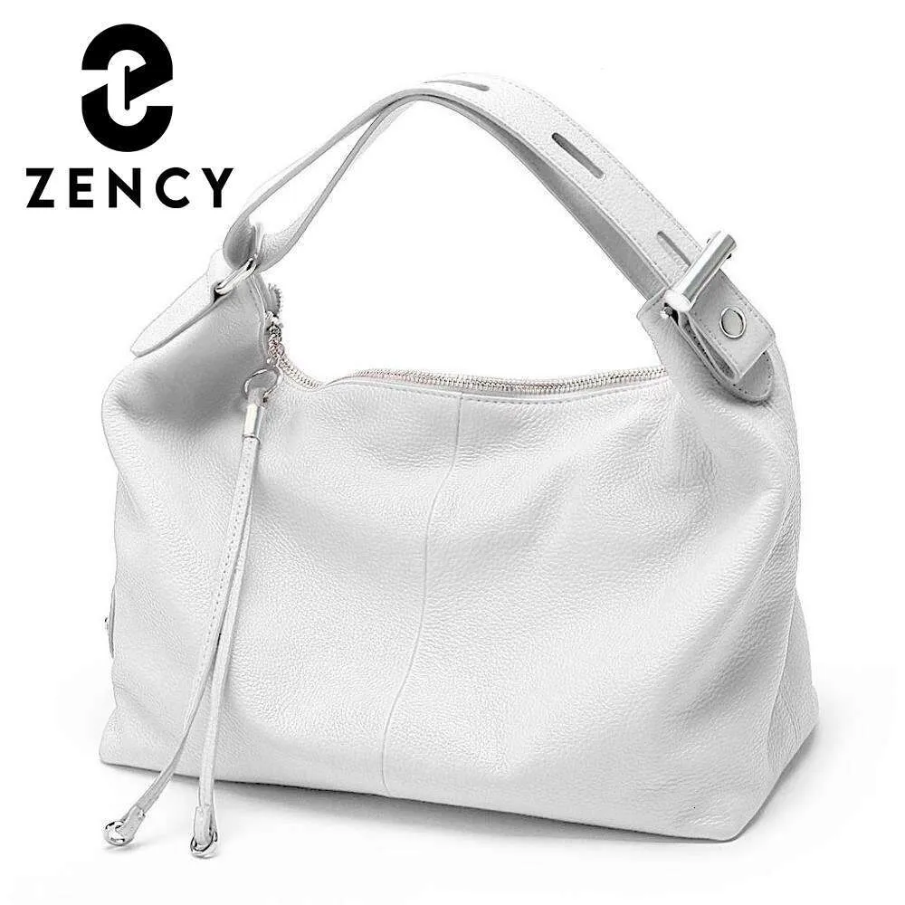 Zenc 100% vera pelle donna hobo bag bianco ragazzo nappa borsa a tracolla classica rossa borsa a tracolla 2024_voghion.com